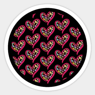 This Broken Heart Loves Stronger modern abstract Sticker